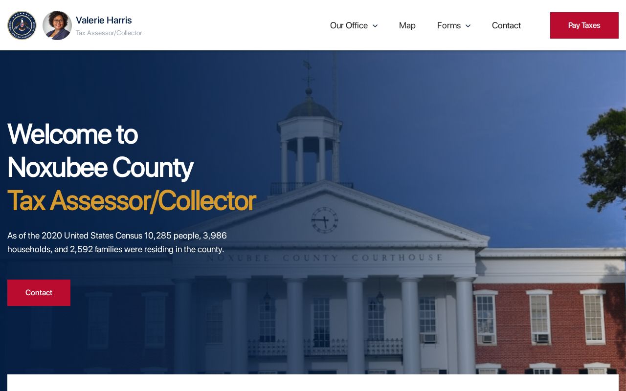 Official local government web source used for Macon and Noxubee routing