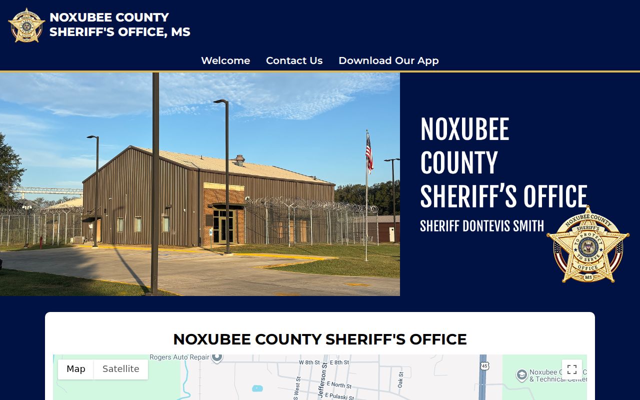 Noxubee County Sheriff official contact website